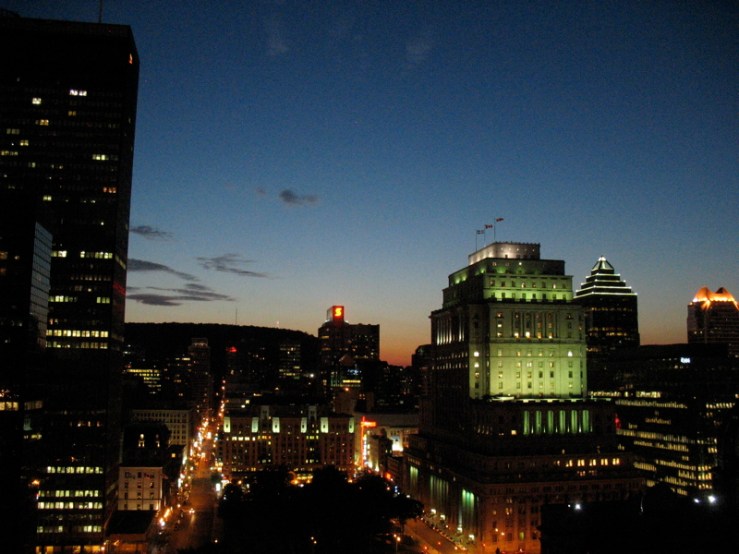 Montreal Skyline Night