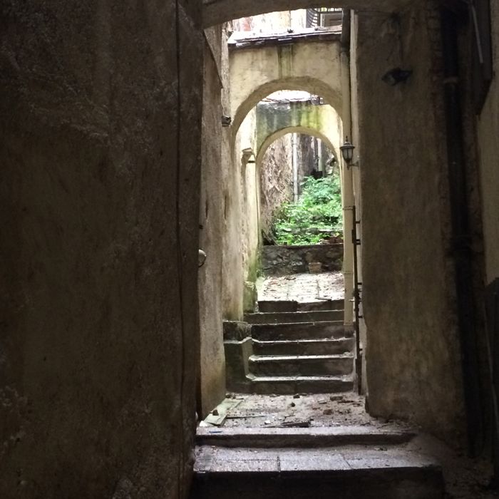 Ljubljana doorway path