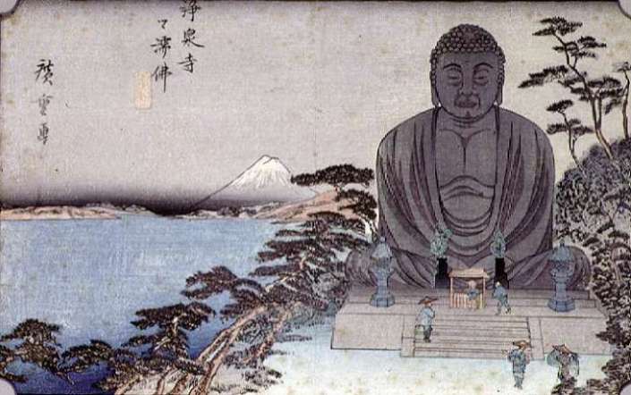 Great Buddha woodblock